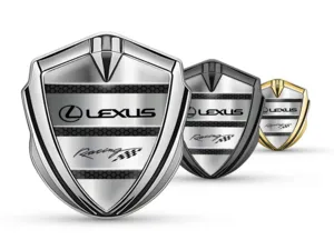 Lexus Metal Domed Emblem Racing Style Glossy Domed
